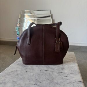 Vintage Coach Leather Shoulder Bag Purse
